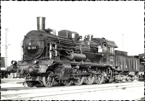 Ak Dampflokomotive 38 205