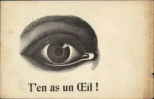 Ak T'en as un OEil, Weibliche Auge