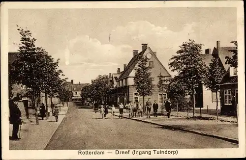 Ak Rotterdam Südholland Niederlande, Dreef, Ingang Tuindorp