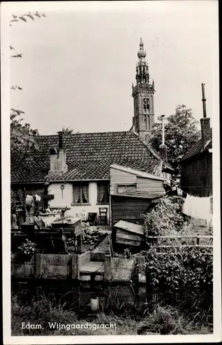 Ak Edam Volendam Nordholland Niederlande, Wijngaardsgracht