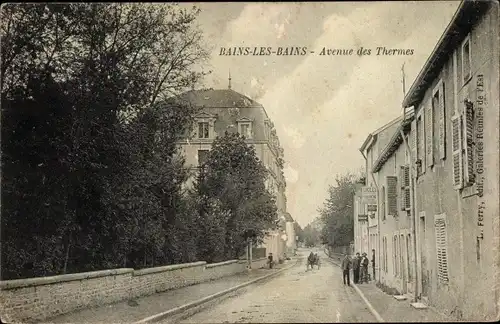 Ak Bains les Bains Vosges, Avenue des Thermes