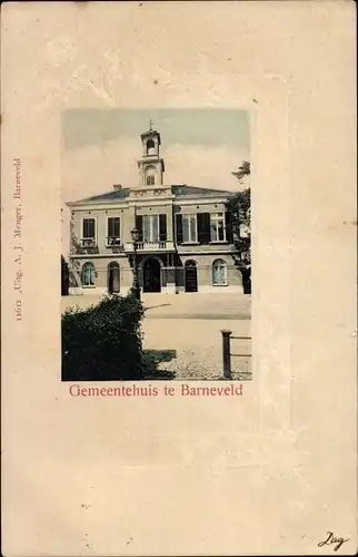 Ak Barneveld Gelderland, Gemeentehuis