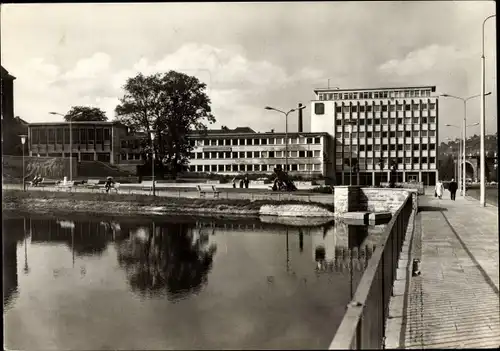 Ak Suhl in Thüringen, Blick zum Haus der Gewerkschaften