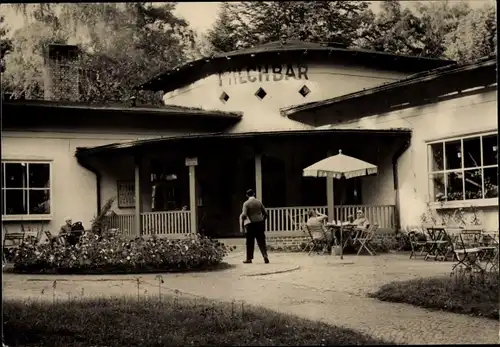 Ak Templin Uckermark, Terrasse der Milchbar