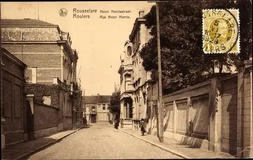 Ak Roeselare Roeselaere Rousselare Roulers Westflandern, Rue Henri Horrle