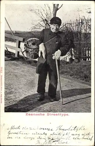 Ak Zaandam Zaanstad Nordholland, Zaansche Straattype