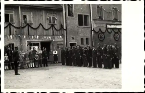 Foto Ak Meerane in Sachsen, Feuerwehr