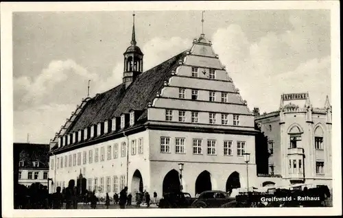 Ak Hansestadt Greifswald, Rathaus