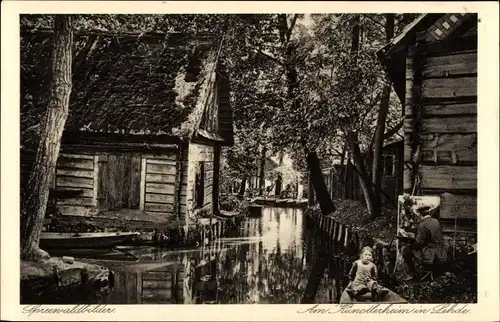 Ak Lehde Lübbenau im Spreewald, Am Künstlerheim