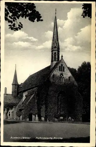 Ak Rinteln an der Weser, Reformierte Kirche, Außenansicht