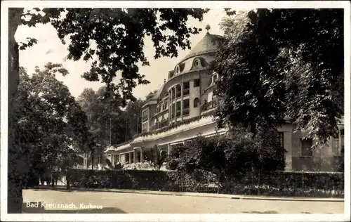 Ak Bad Kreuznach in Rheinland Pfalz, Blick auf das Kurhaus, Außenansicht