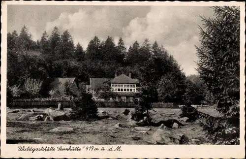 Ak Salzhemmendorf, Osterwald, Waldgaststätte Sennhütte, Panormama