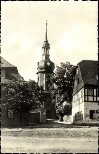 Ak Zwönitz im Erzgebirge Sachsen, St. Trinitatiskirche, Außenansciht