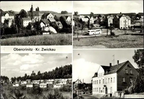 Ak Obercrinitz Crinitzberg Sachsen, Gesamtansicht, Gaststätte Neue Welt, Bungalowsiedlung Amselgrund