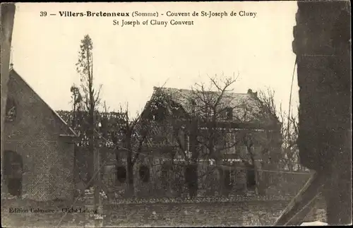 Ak Villers Bretonneux Somme, Couvent de st.-Joseph de Cluny, Kloster