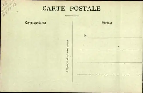 Ak Paissy Aisne, Chemin des Dames, zerstörtes Dorf