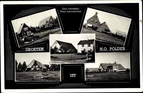 Ak Noordoostpolder Flevoland, Ortsansichten