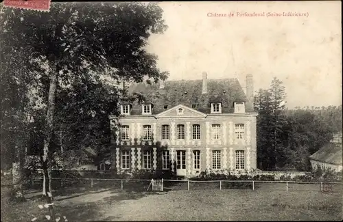 Ak Seine Maritime, Château de Parfondeval, Seine Inférieure