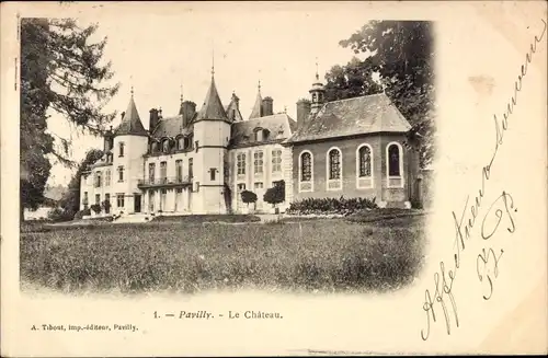 Ak Pavilly Seine Maritime, Ler Château