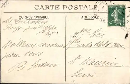 Ak Dieppe Seine Maritime, Puys, Panoramablick, Strand