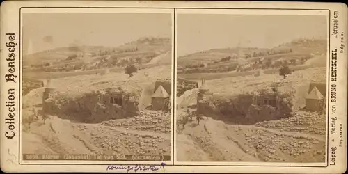 Stereo Foto Israel, Kidron, Josephat Tal, Collection Bruno Hentschel