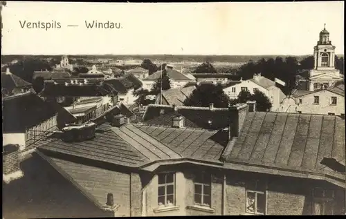 Ak Ventspils Windau Lettland, Teilansicht der Stadt