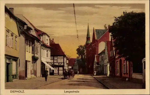 Ak Diepholz in Niedersachsen, Langestraße