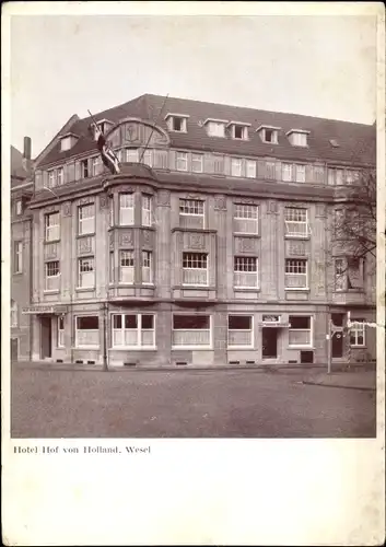Ak Wesel am Niederrhein, Hotel Hof von Holland
