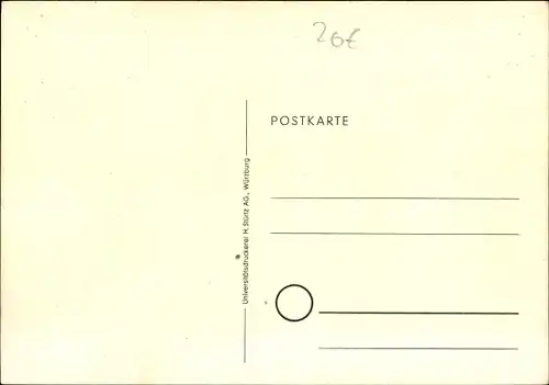 Künstler Ak Sonderfahrt mit der Deutschen Bundesbahn, Ortsansicht, Eisenbahn