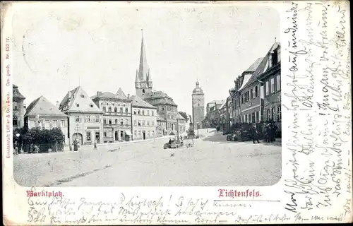 Ak Lichtenfels am Main Oberfranken, Marktplatz