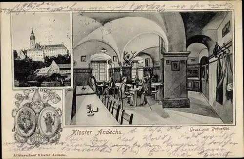 Ak Andechs am Ammersee, Kloster Andechs, Bräustübl