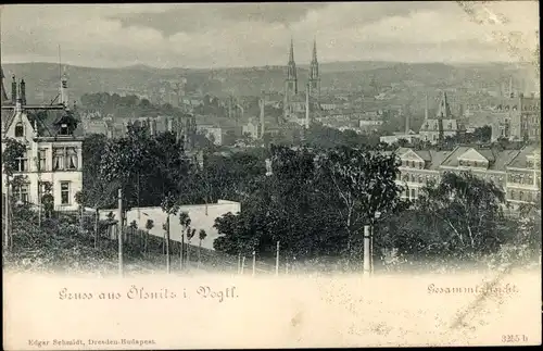 Ak Oelsnitz im Vogtland, Panorama