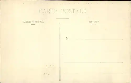 Ak Le Monoplan Antoinette en plein vol, Französisches Kampfflugzeug, Reiter