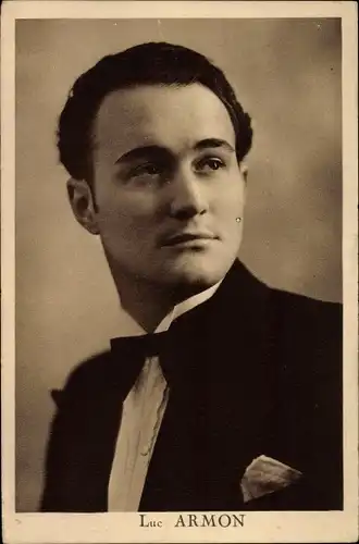 Ak Schauspieler Luc Armon, Portrait