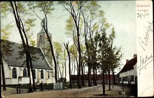 Ak Oostvoorne aan Zee Südholland, Kerkstraat