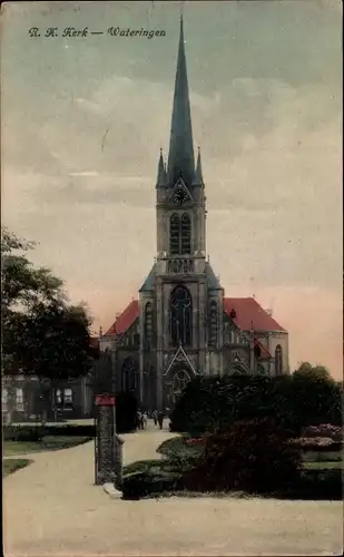 Ak Wateringen Südholland, R. K. Kerk