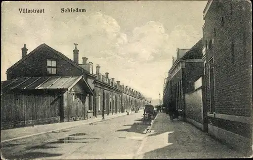 Ak Schiedam Südholland Niederlande, Villastraat
