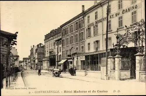 Ak Contrexéville Lothringen Vosges, Hotel Moderne et du Casino, Außenansicht