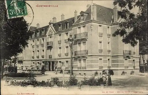 Ak Contrexéville Lothringen Vosges, La Souveraine, Außenansicht