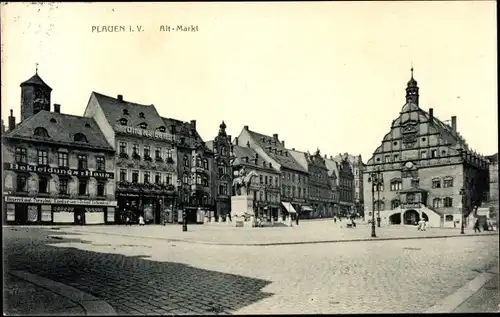 Ak Plauen im Vogtland, Alt Markt, Geschäfte