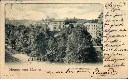 Ak Berlin Mitte, Blick auf Dönhoffplatz