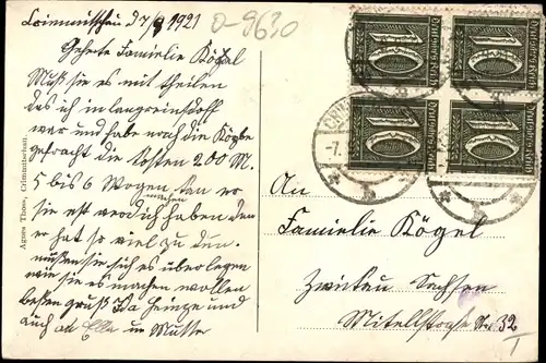 Ak Crimmitschau in Sachsen, Roter Turm, Kaiser Wilhelm Denkmal