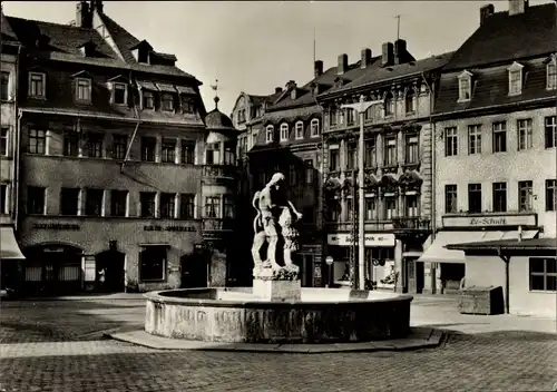 Ak Gera in Thüringen, Markt, Simsonbrunnen