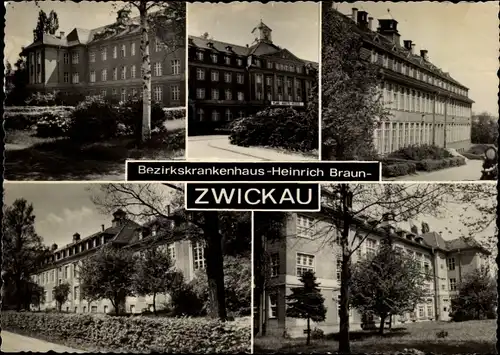 Ak Zwickau in Sachsen, Bezirkskrankenhaus Heinrich Braun