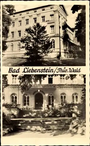 Ak Bad Liebenstein im Thüringer Wald, Hotel Charlotte, Außenansicht