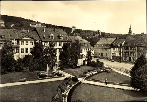 Ak Bad Frankenhausen im Kyffhäuserkreis, Am Anger, Springbrunnen