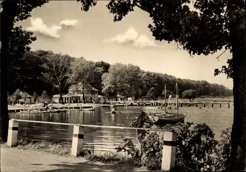 Ak Wermsdorf in Sachsen, Horstseebad, Boote