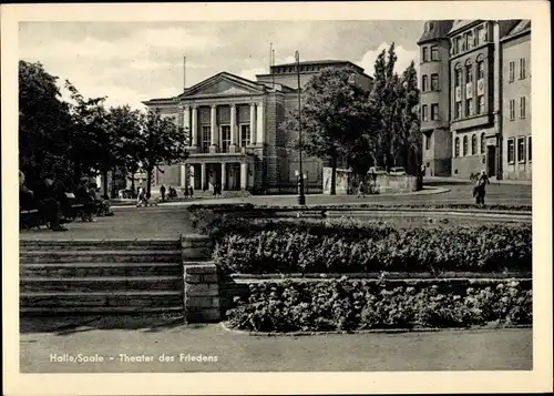 Ak Halle an der Saale, Theater des Friedens