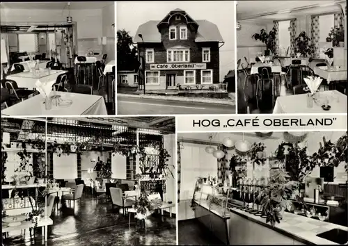 Ak Neuhaus am Rennweg Thüringen, HOG Cafe Oberland, Gasträume, Außenansicht,