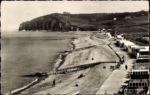 Ak Quiberville Seine-Maritime, Les Falaises de Sainte Marguerite